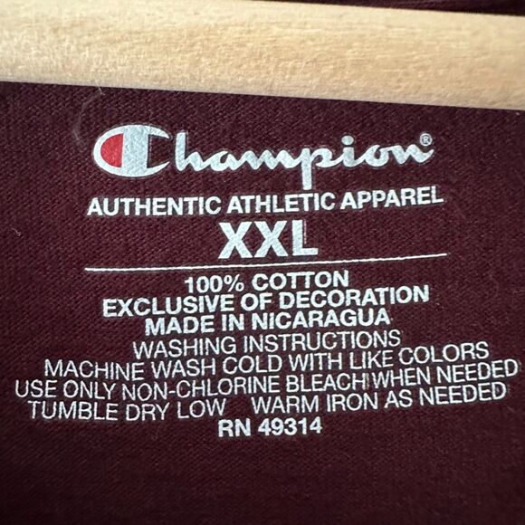 Harvard University Graduate College‎ School Crest Stitched T-Shirt Burgundy XXL - Picture 4 of 6